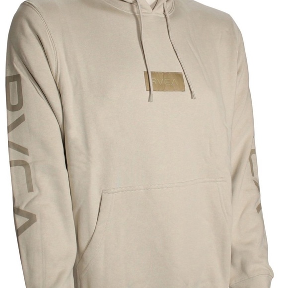 RVCA Big Label Men’s Cream Hoodie SZ XXL NEW with tags - Picture 1 of 3